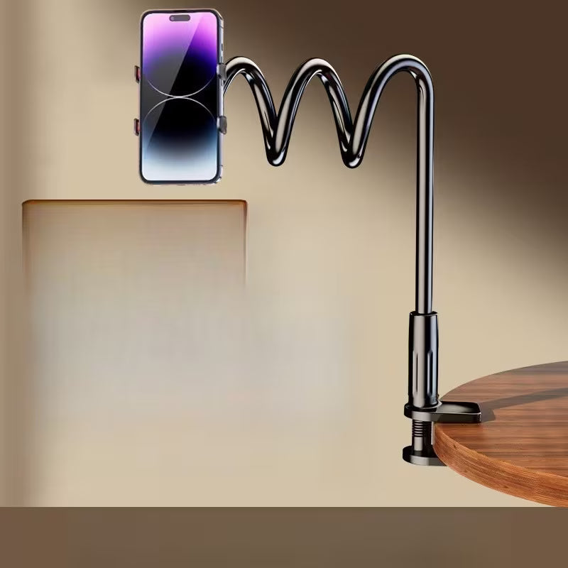 Adjustable Bedside Phone & Tablet Holder with Ergonomic Gooseneck Arm