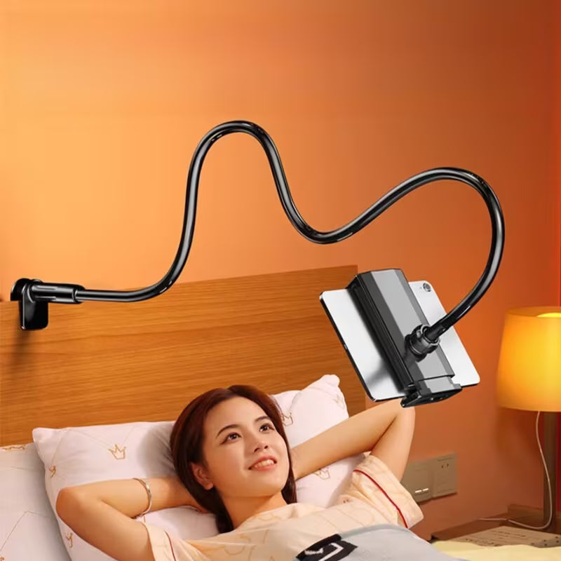 Adjustable Bedside Phone & Tablet Holder with Ergonomic Gooseneck Arm
