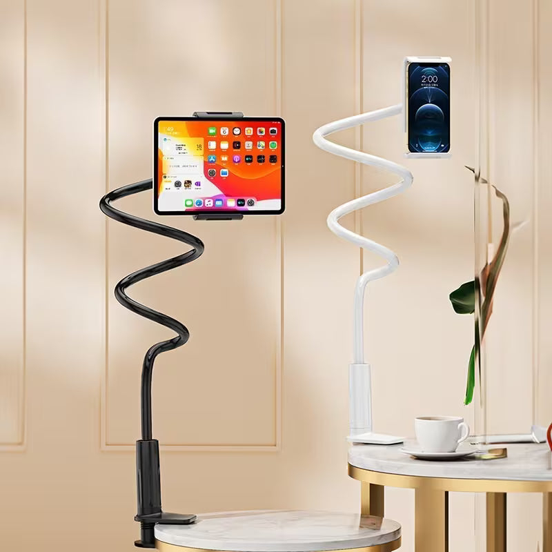 Adjustable Bedside Phone & Tablet Holder with Ergonomic Gooseneck Arm