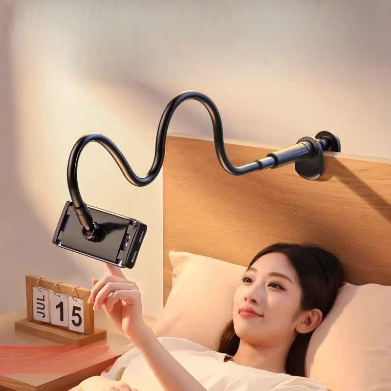 Adjustable Bedside Phone & Tablet Holder with Ergonomic Gooseneck Arm