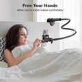 Gooseneck Phone Holder Suitable for Beds, Flexible Lazy Arm Phone Holder with 360 Degree Adjustable Clip Bracket for Installing Office Desks